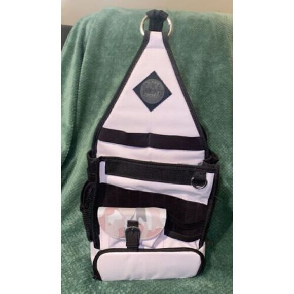AMMs The Original Tote-Ally Cool On-the-Go Scrapbook Canvas Craft Pink Camo Bag - Picture 2 of 7
